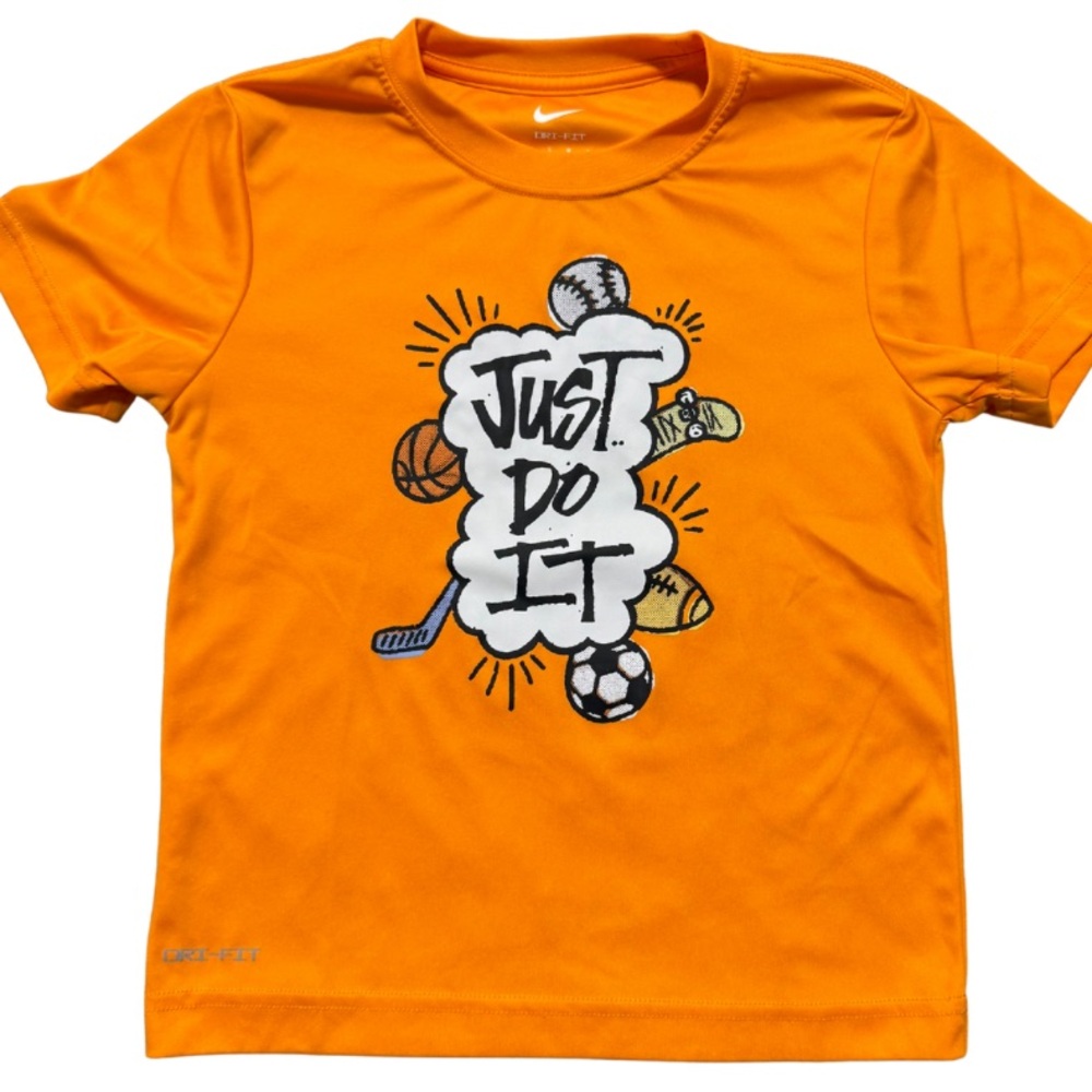 Boys Nike Orange All Sports Short Sleeve Graphic Tee
